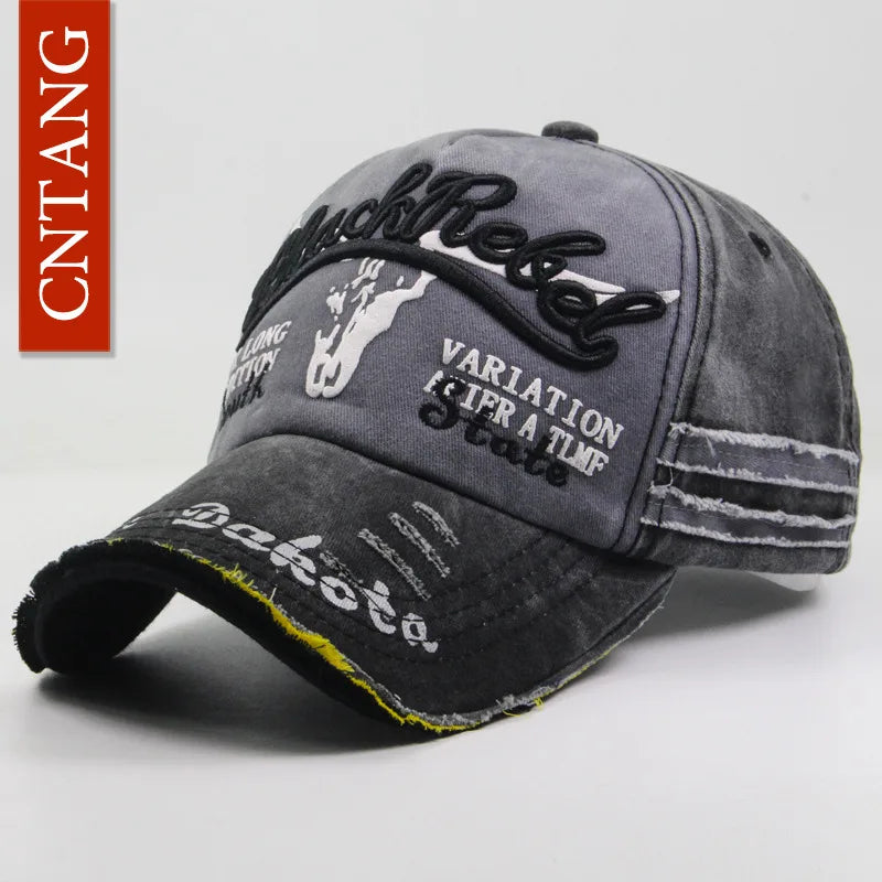 Summer Fashion Vintage Baseball Cap Casual Washed Cotton Snapback Embroidery Caps for Men Women Fashion Hat Unisex Gorras