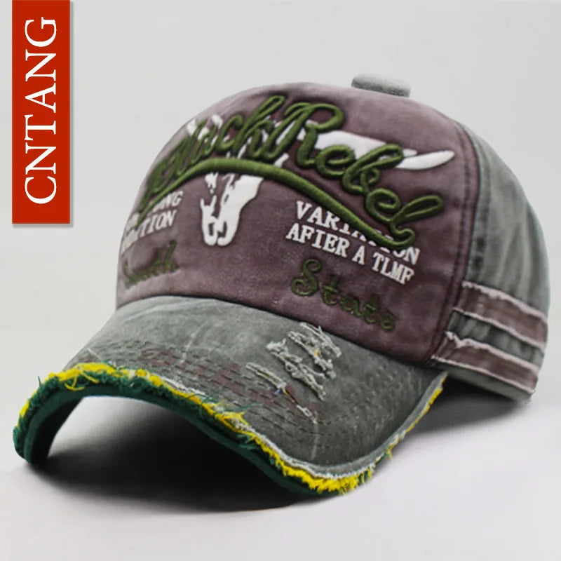 Summer Fashion Vintage Baseball Cap Casual Washed Cotton Snapback Embroidery Caps for Men Women Fashion Hat Unisex Gorras