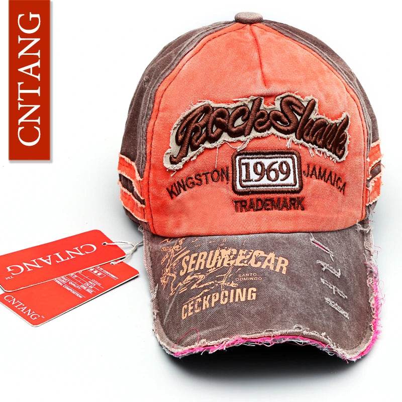 Summer Fashion Vintage Baseball Cap Casual Washed Cotton Snapback Embroidery Caps for Men Women Fashion Hat Unisex Gorras