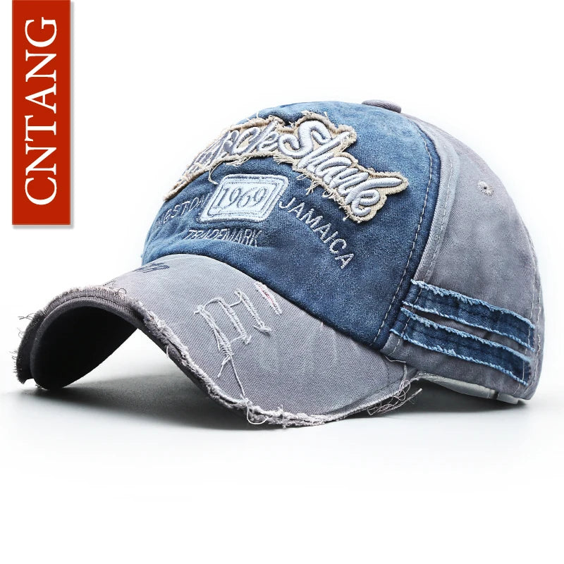Summer Fashion Vintage Baseball Cap Casual Washed Cotton Snapback Embroidery Caps for Men Women Fashion Hat Unisex Gorras