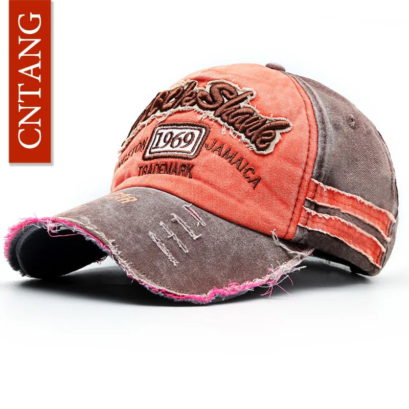 Summer Fashion Vintage Baseball Cap Casual Washed Cotton Snapback Embroidery Caps for Men Women Fashion Hat Unisex Gorras