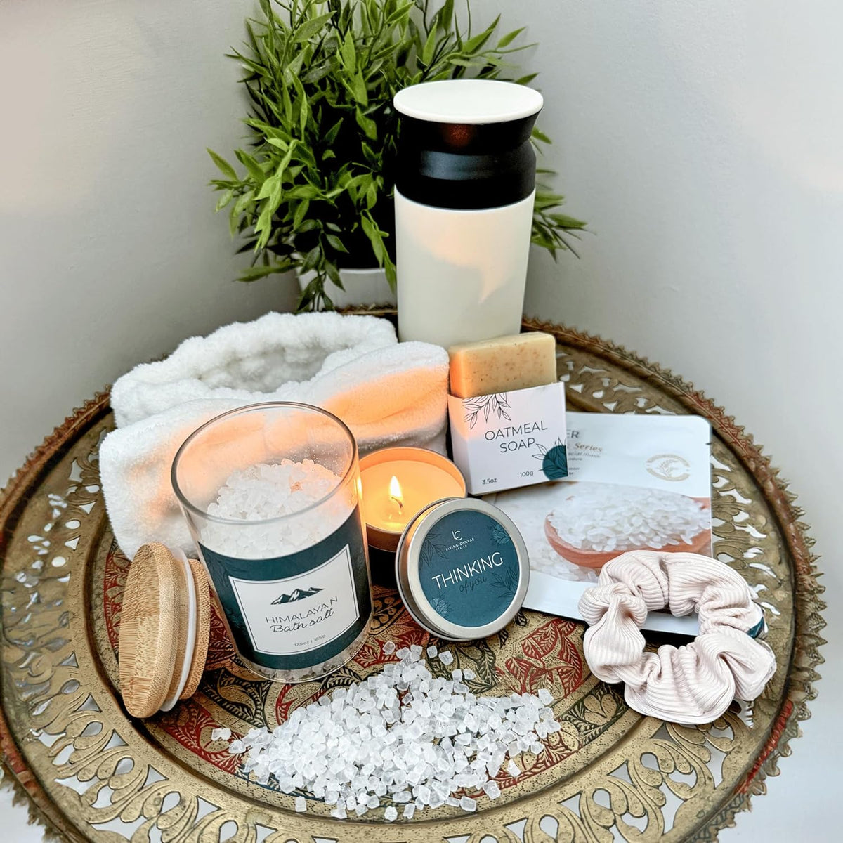 Indulge in Self-Care: 11-Piece Spa Gift Basket for Women - Perfect Get Well Gifts for Mom, Girlfriend, Wife, or Daughter with Bath Salts, Oatmeal Soap, Cozy Blanket, and Inspirational Touches