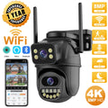 Experience Crystal Clear Surveillance with Our 4K 8MP HD WiFi PTZ Camera - Dual Lens, AI Auto Tracking, and Night Vision!