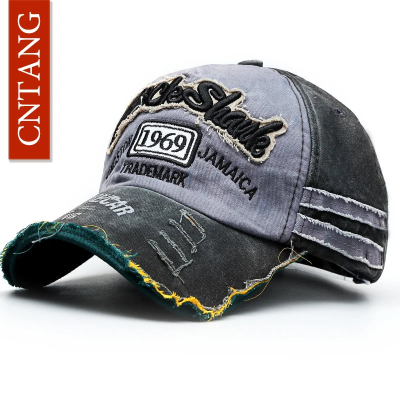 Summer Fashion Vintage Baseball Cap Casual Washed Cotton Snapback Embroidery Caps for Men Women Fashion Hat Unisex Gorras