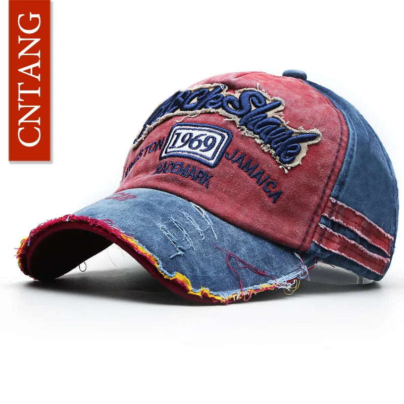 Summer Fashion Vintage Baseball Cap Casual Washed Cotton Snapback Embroidery Caps for Men Women Fashion Hat Unisex Gorras