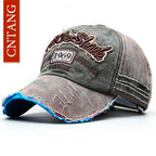 Summer Fashion Vintage Baseball Cap Casual Washed Cotton Snapback Embroidery Caps for Men Women Fashion Hat Unisex Gorras