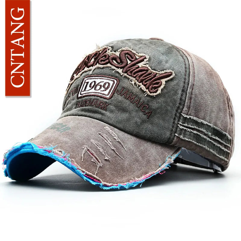 Summer Fashion Vintage Baseball Cap Casual Washed Cotton Snapback Embroidery Caps for Men Women Fashion Hat Unisex Gorras