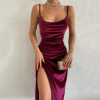 New Spring/Summer Fashion Sexy Slim Fit Split Strap Dress for Women