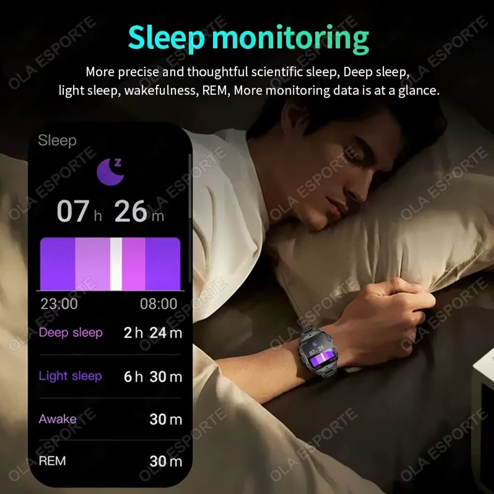Elevate Your Fitness Journey with the Original Men Smartwatch - Bluetooth Call, IP68 Waterproof, and Advanced Health Tracking Features!