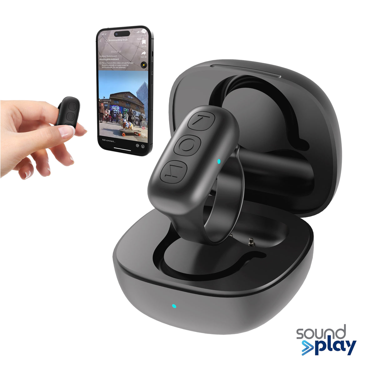Revolutionize Your TikTok Experience with the Smart Remote Ring - Bluetooth Scrolling Made Easy!