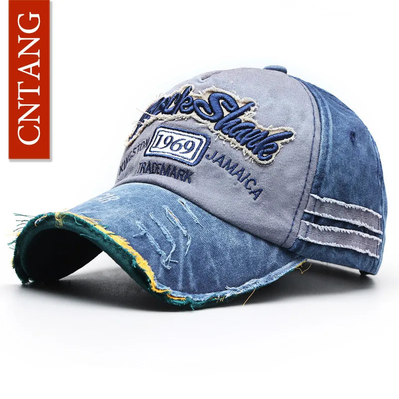 Summer Fashion Vintage Baseball Cap Casual Washed Cotton Snapback Embroidery Caps for Men Women Fashion Hat Unisex Gorras