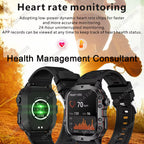 Elevate Your Fitness Journey with the Original Men Smartwatch - Bluetooth Call, IP68 Waterproof, and Advanced Health Tracking Features!