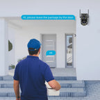 Experience Crystal Clear Surveillance with Our 4K 8MP HD WiFi PTZ Camera - Dual Lens, AI Auto Tracking, and Night Vision!