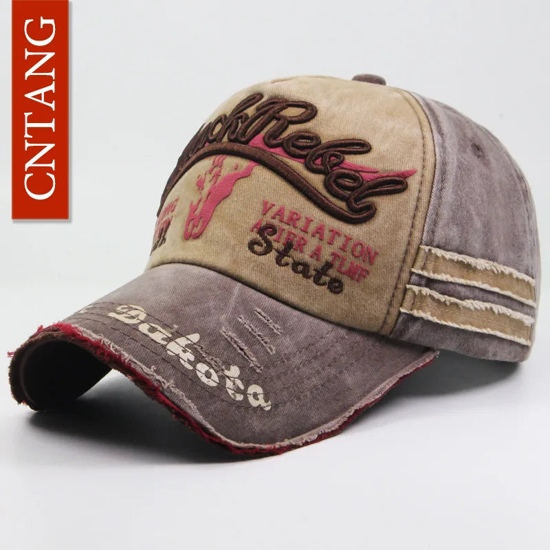 Summer Fashion Vintage Baseball Cap Casual Washed Cotton Snapback Embroidery Caps for Men Women Fashion Hat Unisex Gorras