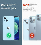 Unicorn Beetle Style Series Case for Iphone 13 (2021 Release) 6.1 Inch, Premium Hybrid Protective Clear Case (Black)