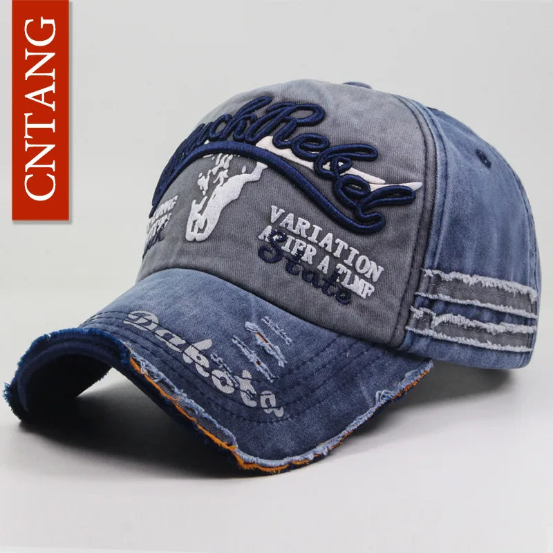Summer Fashion Vintage Baseball Cap Casual Washed Cotton Snapback Embroidery Caps for Men Women Fashion Hat Unisex Gorras
